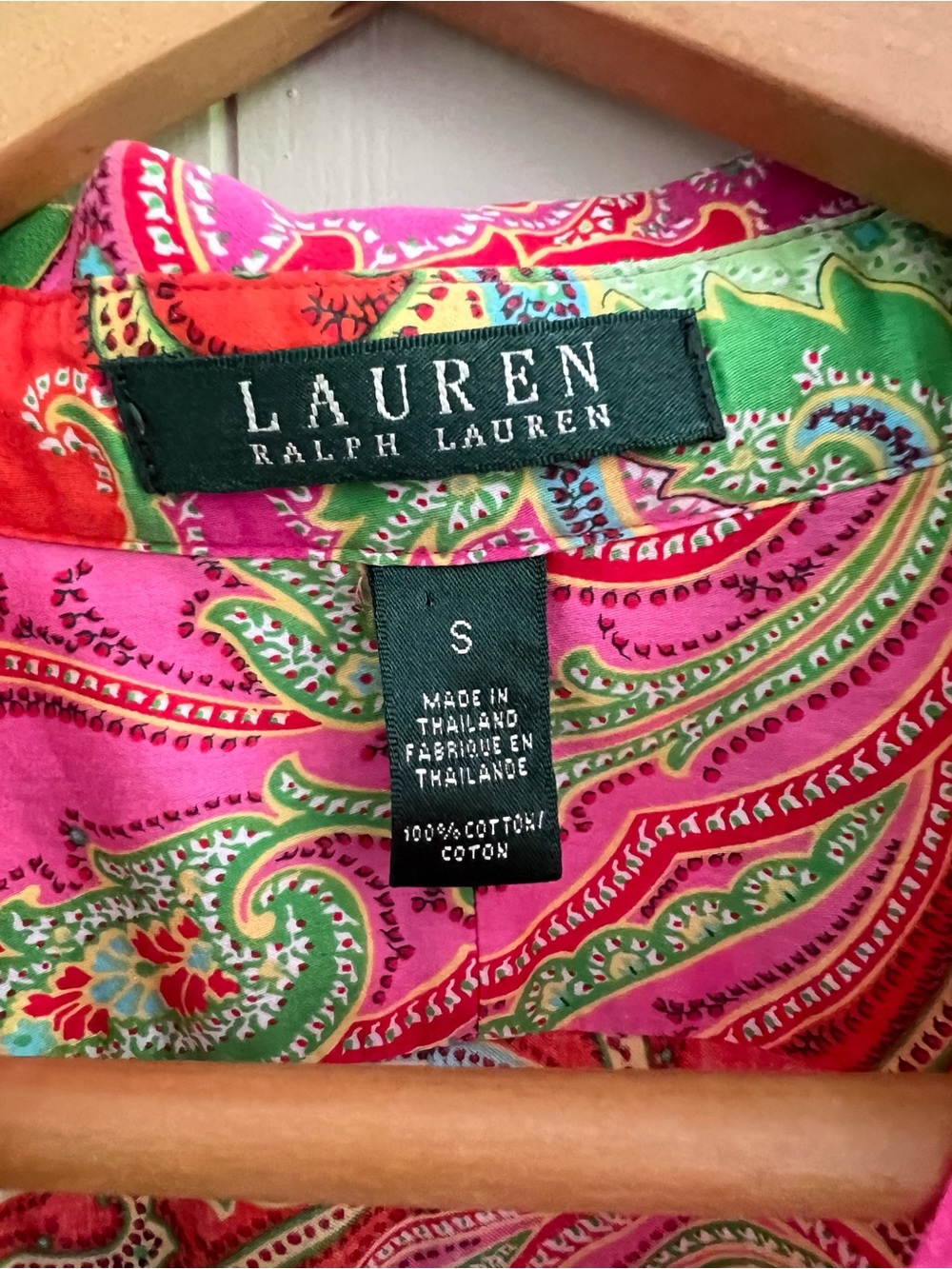 Lauren Ralph Lauren Bright Paisley Button-Front Shirt - Picture 2 of 4